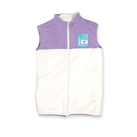 GIRLS EVERYTHING VEST – Purple Cream