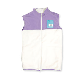GIRLS EVERYTHING VEST – Purple Cream
