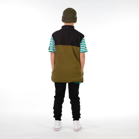 BOYS EVERYTHING VEST – Black Khaki