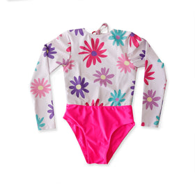 BEACH BABE ONE PIECE SWIMWEAR - Floral Pink