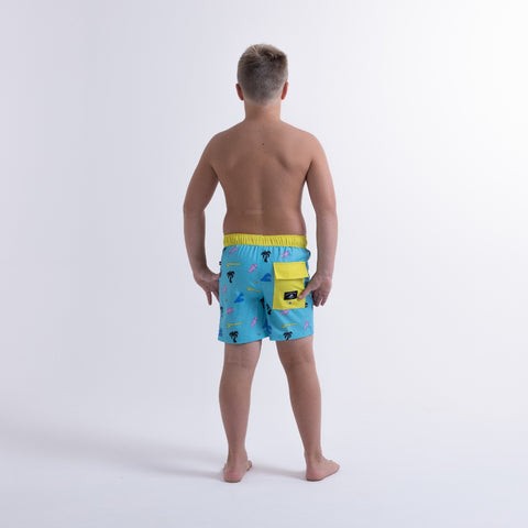 PALMS BOARD SHORT – Turquoise Print