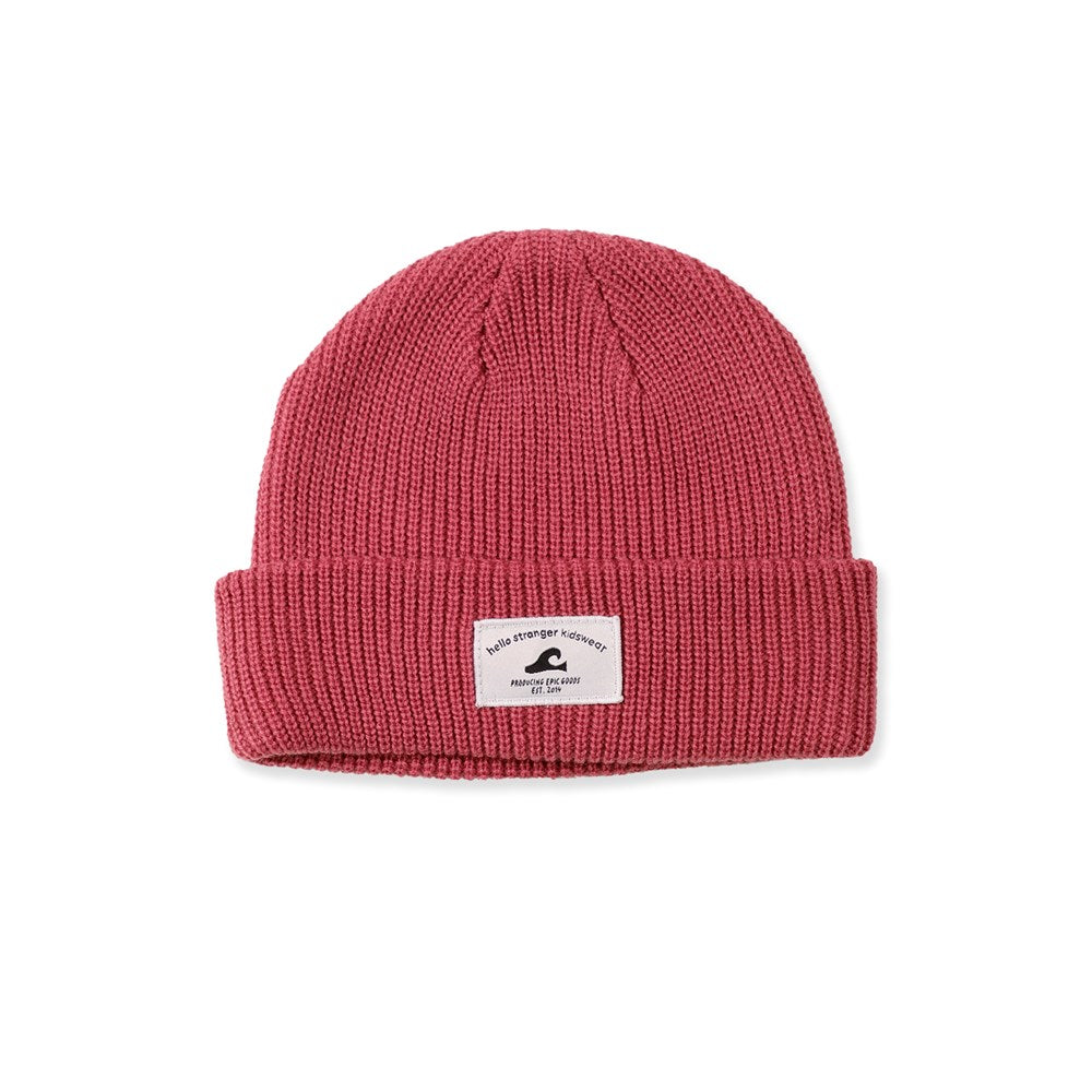 WAFFLE BEANIE Dark Rose