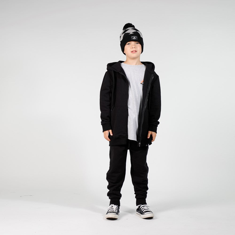 Boys black track pants top
