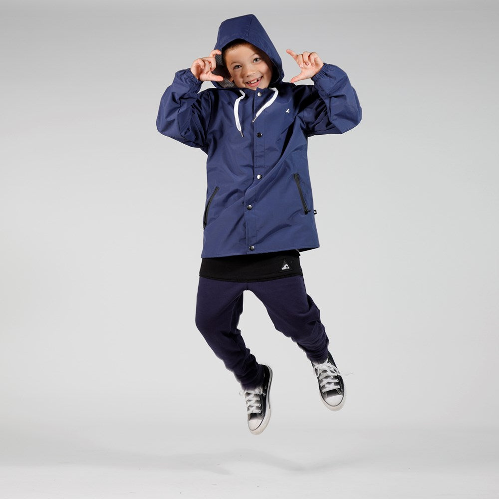 BOYS POCKET TRACK PANT - Navy Black