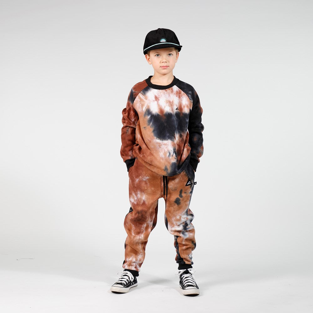 BOYS CRUISER TRACK PANT - Brown Tie Dye