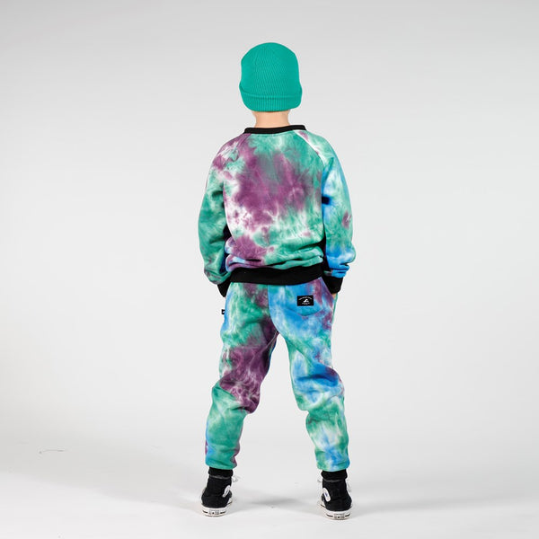 BOYS CRUISER TRACK PANT - Purple Green Dye
